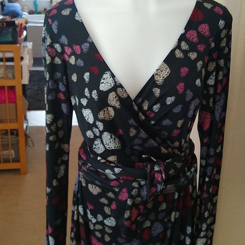 Issa London silk butterfly wrap dress size 10 - Picture 2 of 8